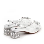 Sandały damskie Scaviola G-25 srebro-6