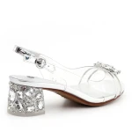 Sandały damskie Scaviola G-25 srebro-8