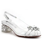 Sandały damskie Scaviola G-25 srebro-1