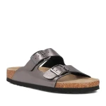 Klapki damskie Filippo DK 7062/25 GN gun metal -2