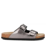 Klapki damskie Filippo DK 7062/25 GN gun metal -1