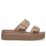 Klapki damskie Crocs 207431 beżowe-1