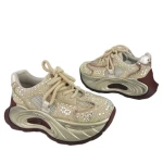 Sneakersy damskie John Doubare 727529 złoty-3