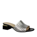 Klapki damskie Boccato 335.470.188.40 SREBRO-2