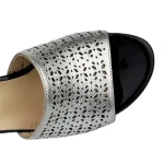 Klapki damskie Boccato 335.470.188.40 SREBRO-4