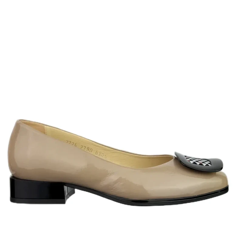 Baleriny damskie HIGO 2790 BEŻ 287-1