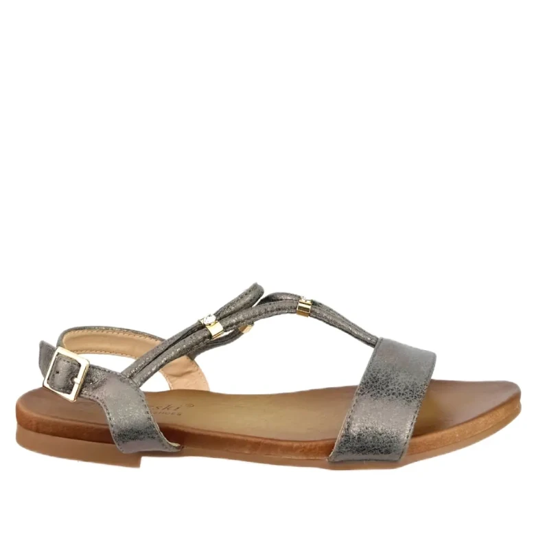 Sandały damskie S.Barski KV51-120 pewter-1