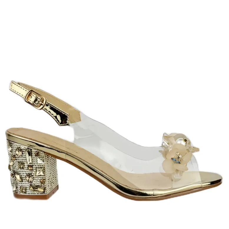 Sandały damskie S.Barski MR51-727 gold-1