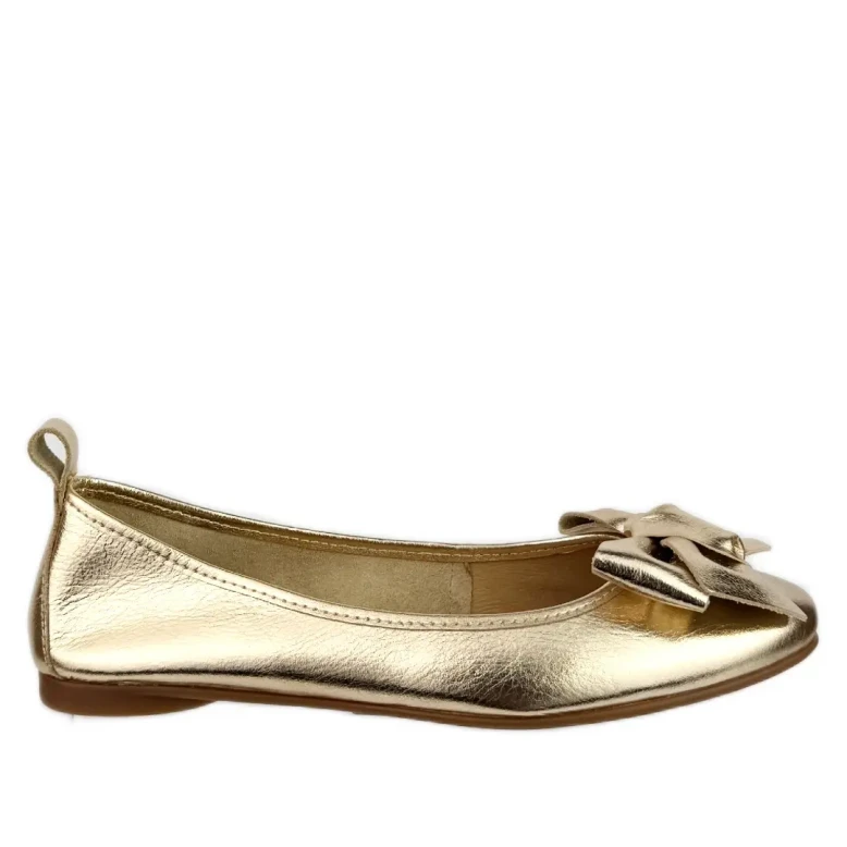 Baleriny damskie Toscanio 2011 złoty-1