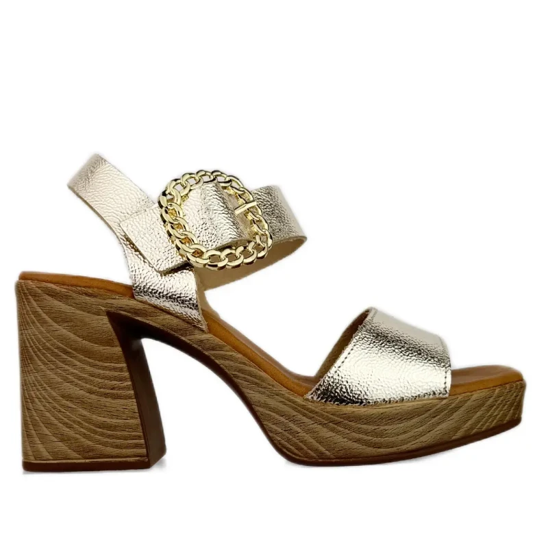 Sandały damskie OH! My Sandals 5632 duna champan-1