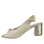 Sandały damskie Boccato 1518 J11/W11 ecru złoty-5