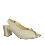 Sandały damskie Boccato 1518 J11/W11 ecru złoty-2