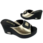 Klapki damskie Boccato 014.Y4123 01-31 czarno-złoty-3
