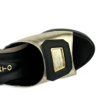 Klapki damskie Boccato 014.Y4123 01-31 czarno-złoty-4