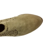 Botki damskie Exquisite 1130 beż welur-4