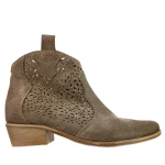 Botki damskie Exquisite 1130 almond welur-1