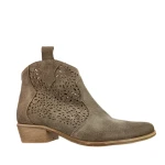 Botki damskie Exquisite 1130 almond welur-2