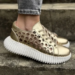 Półbuty damskie Artiker 56C1170 złoty