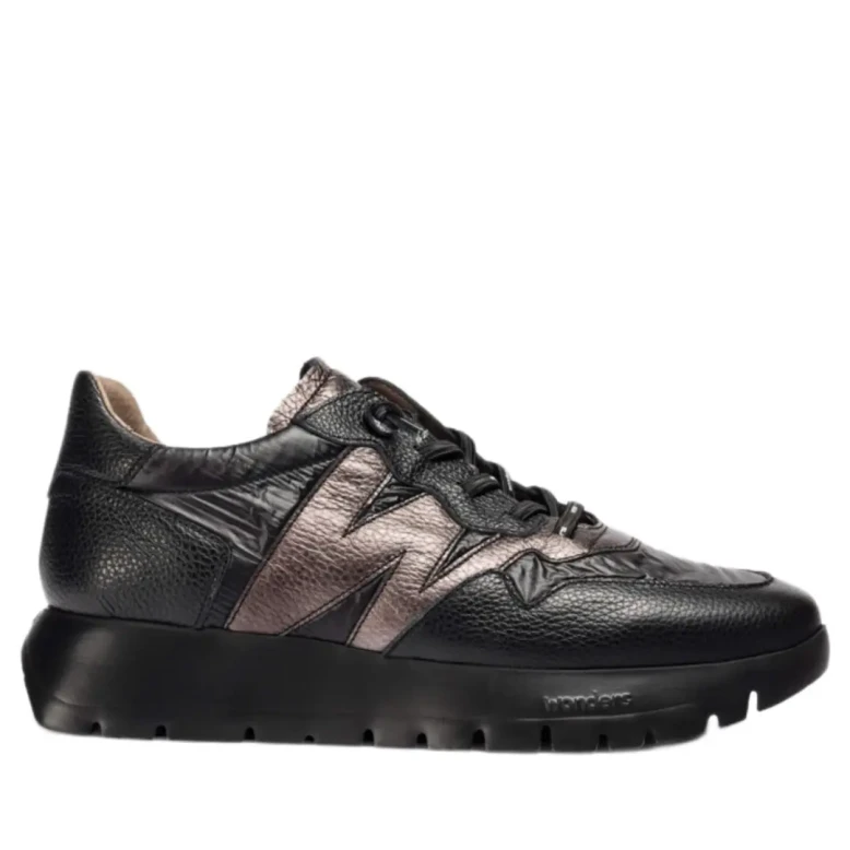 Sneakersy damskie Wonders A-2491 negro/plomo-1