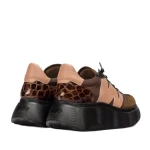 Sneakersy damskie Wonders A-3631 conac/pewder-4
