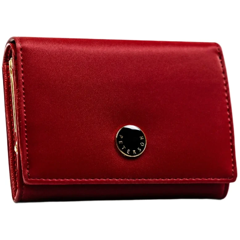Portfel damski Peterson PU PTN PS445-HNL czerwony-1