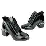 Botki damskie Boccato 8010 A-128 czarny lakier-4