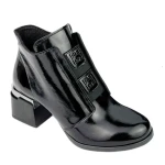 Botki damskie Boccato 8010 A-128 czarny lakier-2