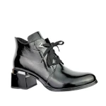 Botki damskie Boccato 7614 A128 czarny lakier-2