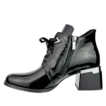 Botki damskie Boccato 7614 A128 czarny lakier-4