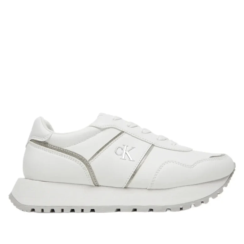 Sneakersy damskie Calvin Klein V3A9-82033-1355X025 white/silver-1
