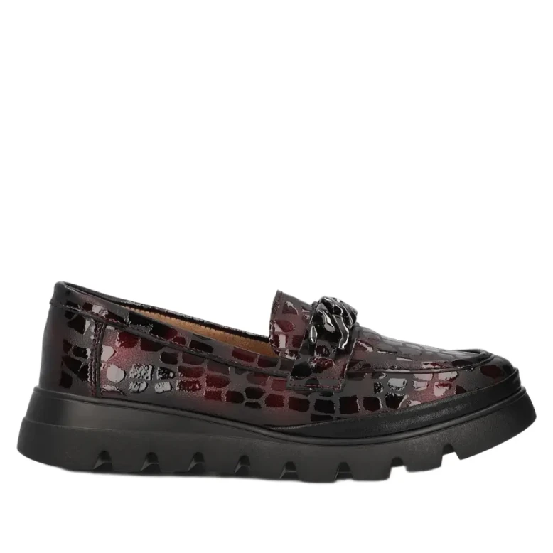 Półbuty damskie Filippo DP 6467/25 BG bordo-1