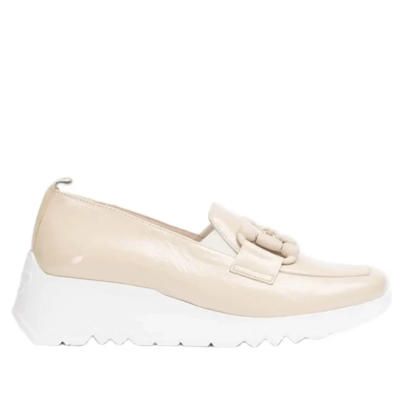 Półbuty damskie Wonders E-6723 natural lack-1