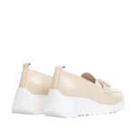 Półbuty damskie Wonders E-6723 natural lack-5