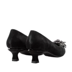 Czółenka damskie Alma en Pena I23122 Suede Black-3