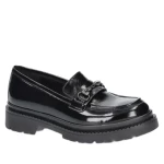Mokasyny damskie Karino 4898/090 czarny lakier-1
