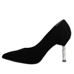 Czółenka damskie Higo 2985 CZAR364 czarny-4