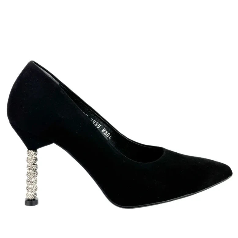 Czółenka damskie Higo 2985 CZAR364 czarny-1