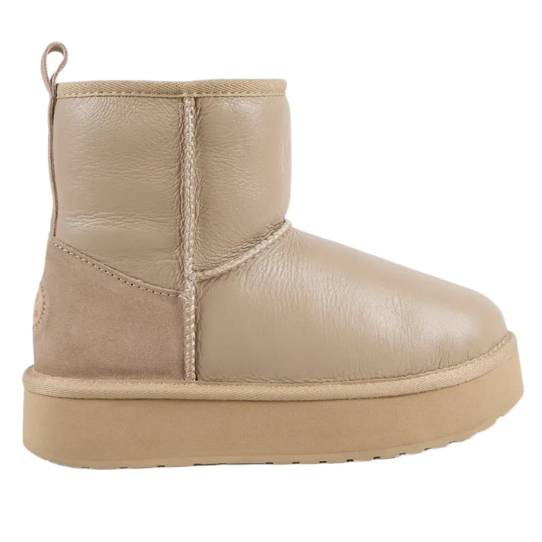 Śniegowce EMU Australia Stinger Mini Flatform Leather W13189 sand-1