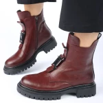 Botki damskie Artiker 57C0204 bordo-3