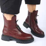 Botki damskie Artiker 57C0204 bordo-1