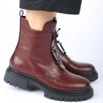 Botki damskie Artiker 57C0204 bordo-2
