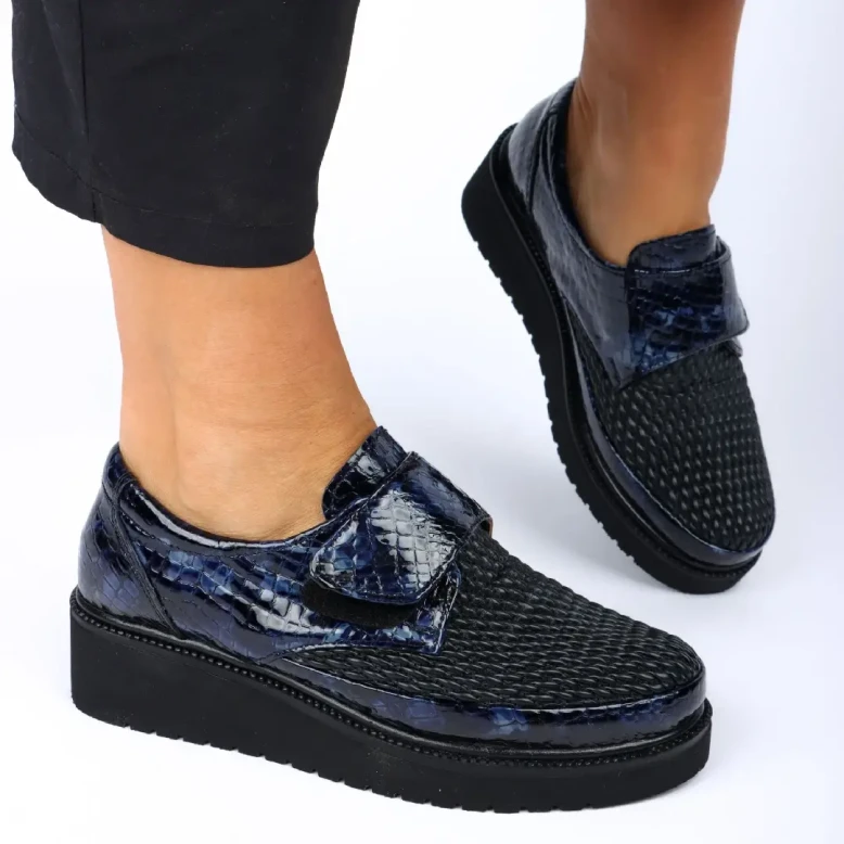 Botki damskie Artiker 55C0751 granatowe-1