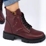 Botki damskie Artiker 57C2297 bordowy-1