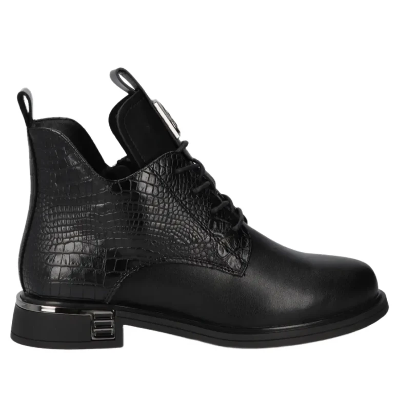 Botki damskie Filippo DBT7246/25 BK czarny-1