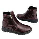 Botki damskie Artiker 57C2168 bordowy-3