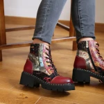 Botki damskie Laura Vita Kloe 11 wine-2