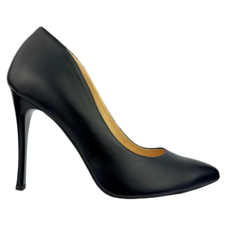 Szpilki damskie Higo 1242 czarne lico -1