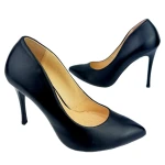 Szpilki damskie Higo 1242 czarne lico -3