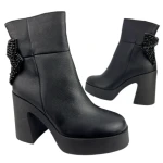 Botki damskie Higo 2612 czarny-3