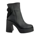 Botki damskie Higo 2612 czarny-1